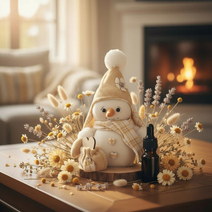 Bonhomme de Neige Diffuseur – Jaune Or