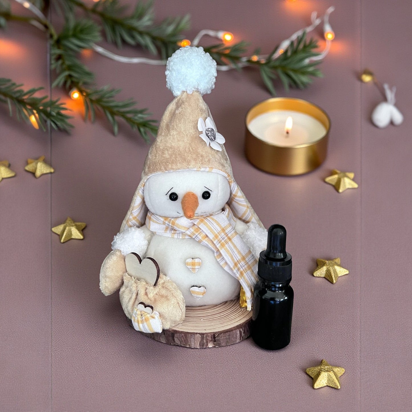 Bonhomme de Neige Diffuseur – Jaune Or